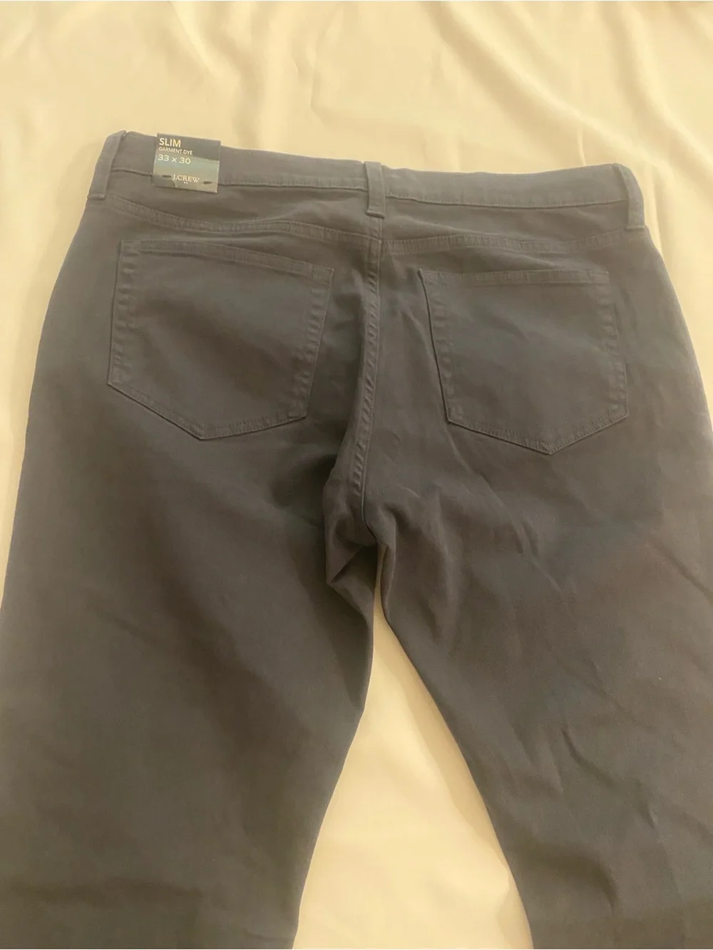 J. Crew Men’s Navy Blue Slim Straight Leg Flex Five Pocket Jeans New 33x30
